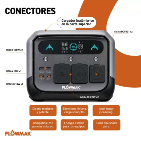 ESTACIÓN DE ENERGÍA FLOWMAK PRO700 700W