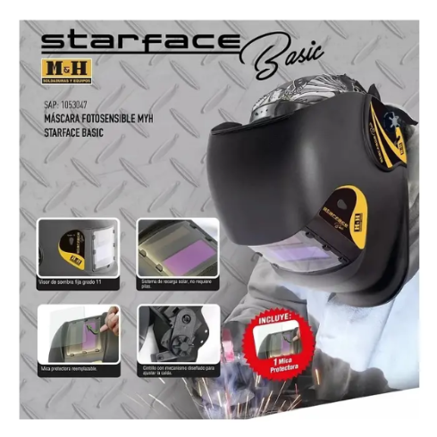MÁSCARA FOTOSENSIBLE M&H STARFACE BASIC