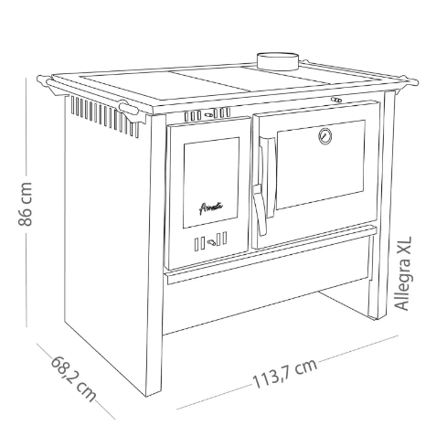 COCINA ALLEGRA XL NEGRA