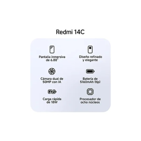 Redmi 14C 256 GB Negro Xiaomi