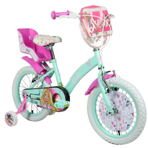 BICICLETA BARBIE 16 CELESTE