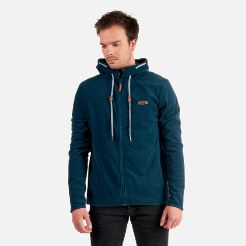 STRIPES NANO-F FULL ZIP HOODY AZUL MARINO