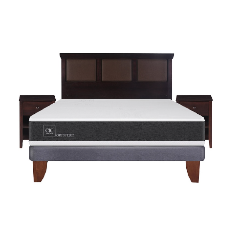 CAMA EUROPEA NEW ORTOPEDIC TORINO BN CHOCOLATE 2P