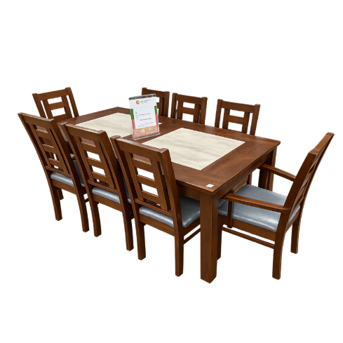 COMEDOR PORCELANATO 6S+2S NOGAL