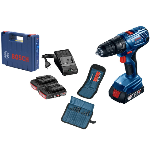 PACK TALADRO PERCUTOR 18V GSB 180 LI + 23 ACC BOSCH