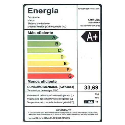 REFRIGERADOR 490 RS52B3000M9/ZS SBS