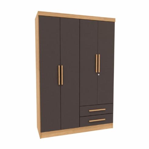 CLOSET JOSEFA Y444 4P 2C TITANIO ANGELIN 