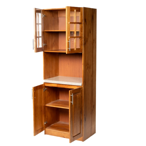 MUEBLE MICROONDAS 2 PUERTAS CARAMELO
