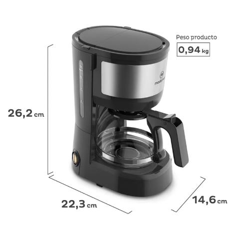 CAFETERA ELECTRICA 600W MCM10 INOX