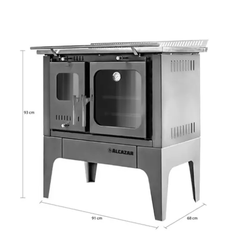 COCINA COMBUSTIÓN LENTA S-900 GRIS+ KIT 