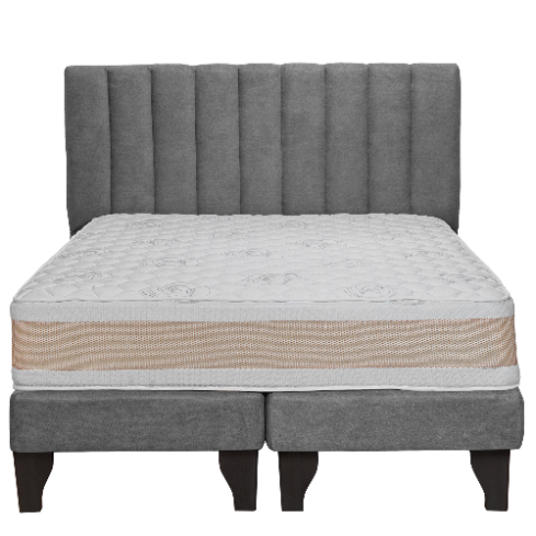 CAMA INNOVA MUEBLES 2P CAPITONE MARENGO