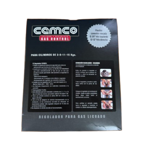 KIT REGULADOR CEMCO + FLEX 3/8 X 1/2
