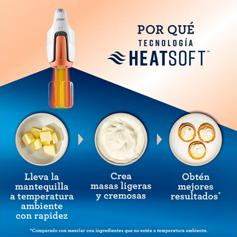 BATIDORA DE MANO OSTER TECNOLOGIA HEATSOFT