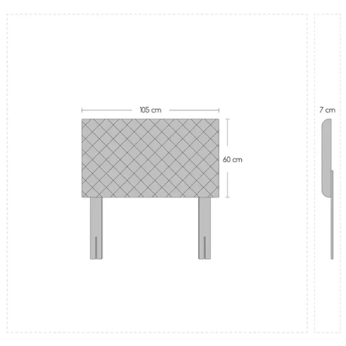 CAMA EUR. NUIT GRANADA RESP.TELA + VELADOR 1.5 PL