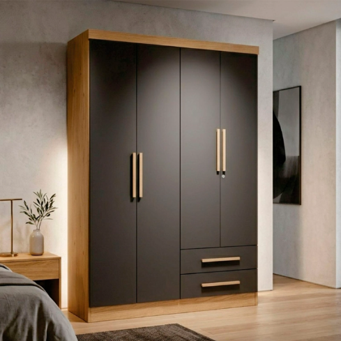 CLOSET JOSEFA Y444 4P 2C TITANIO ANGELIN 