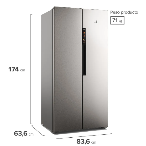 REFRIGERADOR SIDE BY SIDE MAS430