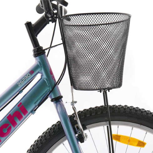 BICI MTB PRO 26 LADY C/CANASTO BLANCO/VERDE BIANCHI