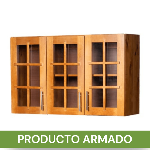 MUEBLE AEREO 3 PUERTAS CARAMELO