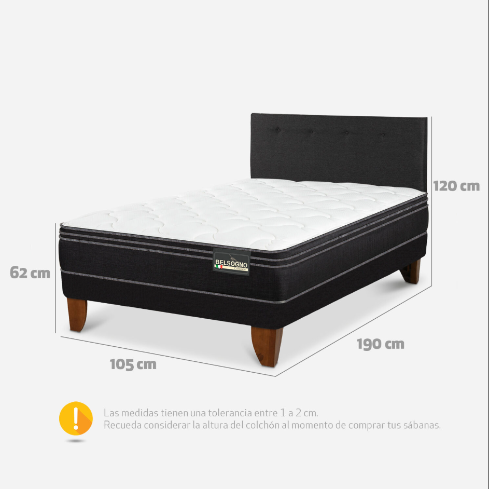 CAMA EUR. BELSOGNO PREMIUM 1,5P S/VELADOR