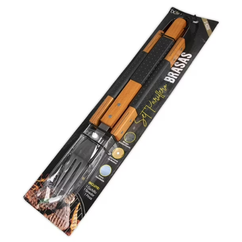 SET PARRILLERO BRAZAS 3PZ