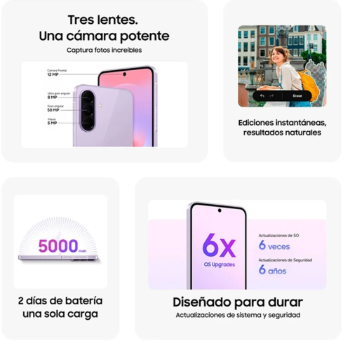 CELULAR SAMSING A37 5G 2128G GRIS VERDE