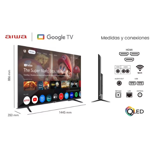 LED 65'' QLED GOOGLE TV