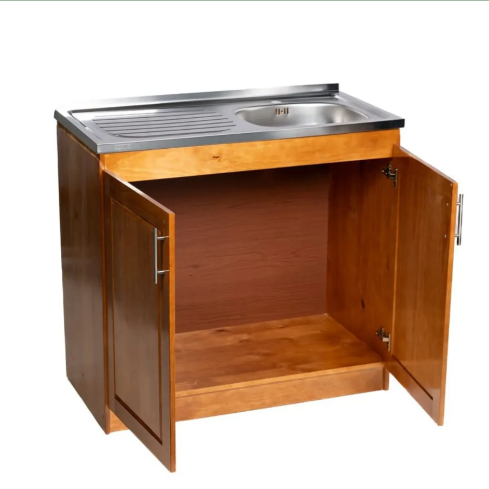 MUEBLE KIT LAVAPLATOS 1,00 MT CARAMELO SEC/IZQ