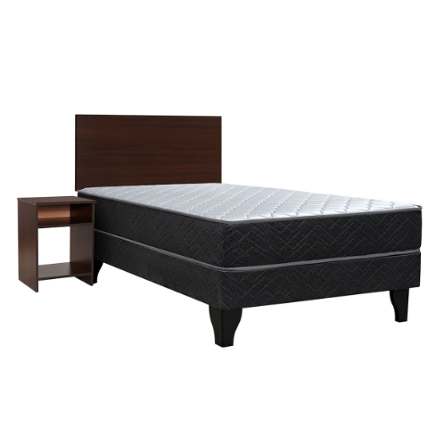 CAMA EUR. NUIT GRANADA RESP.TELA + VELADOR 1.5PL