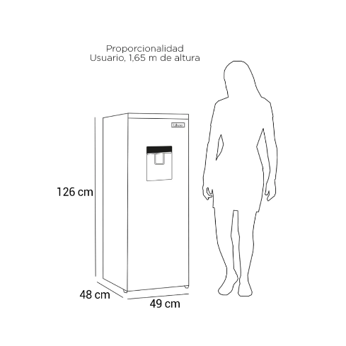 REFRIGERADOR LRM-178DFNW DISP 167LT
