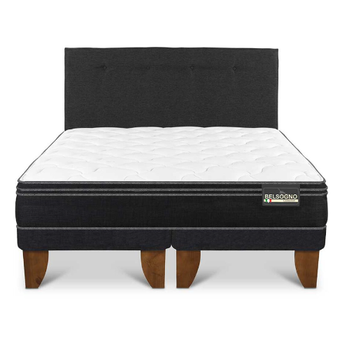 CAMA EUR. BELSOGNO PREMIUM 2 PZA RESP. BLACK BD