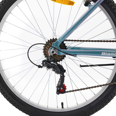 BICI MTB PRO 26 LADY C/CANASTO BLANCO/VERDE BIANCHI