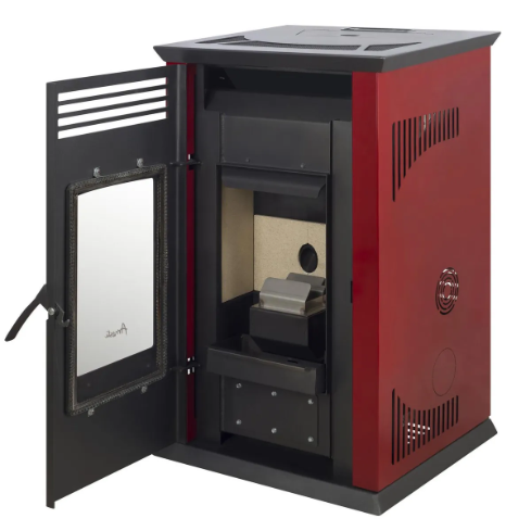 ESTUFA A PELLET ITALY 8100 PLUS ROJA