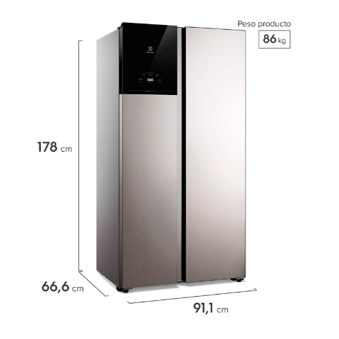 REFRIGERADOR SIDE BY SIDE ELUX ES50S