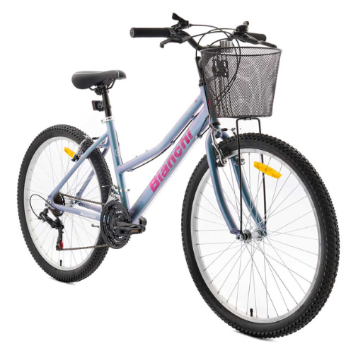 BICI MTB PRO 26 LADY C/CANASTO BLANCO/VERDE BIANCHI