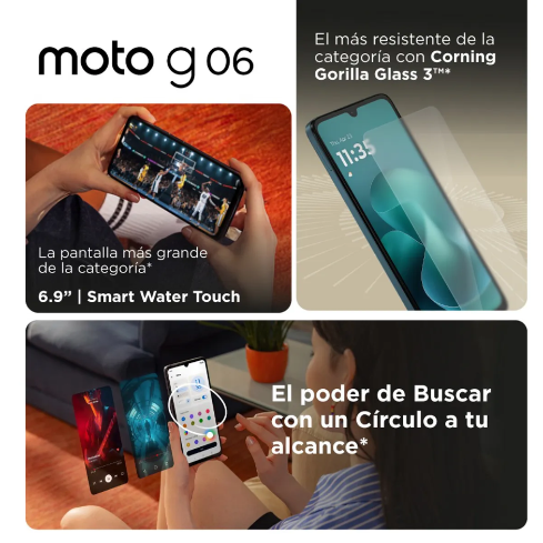 CELULAR MOTOROLA MOTO G06 4+256GB  AZUL