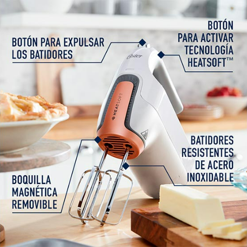 BATIDORA DE MANO OSTER TECNOLOGIA HEATSOFT