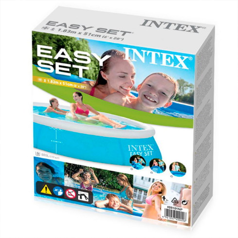 PISCINA EASY POOL RED 183x51 INTEX