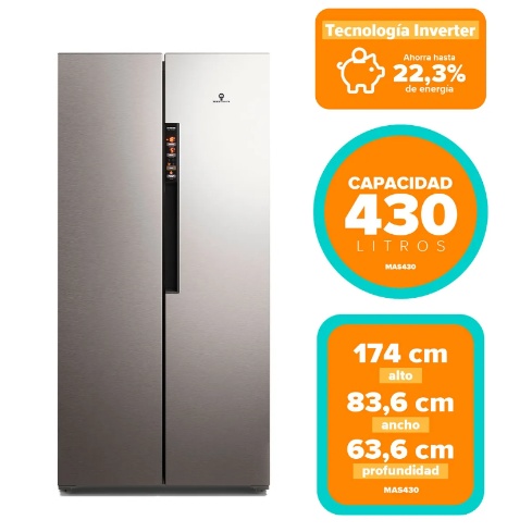 REFRIGERADOR SIDE BY SIDE MAS430