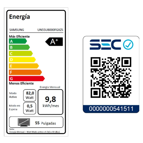 LED 55 PLG UHD / 4K UN55U8000FGXZS