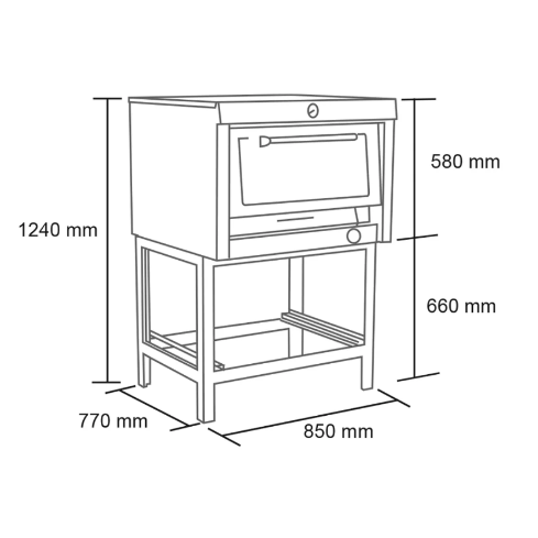 HORNO IND. 1 CAM.58X65 6EA151R