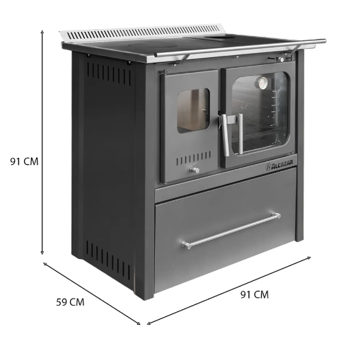 COCINA COMB. LENTA M-90 GRIS + KIT 6