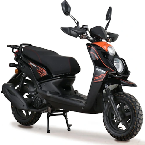 MOTO SCOOTER TY125T-36D NEGRO-NARANJO
