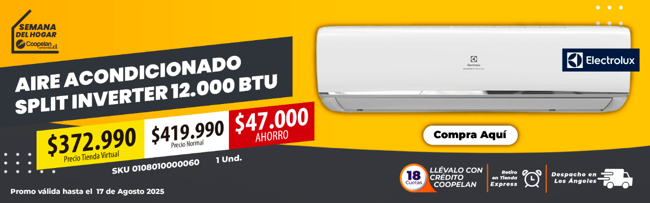 Aire Acondicionado Split Inverter 12.000 BTU