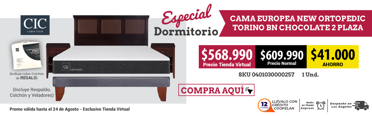 CAMA EUROPEA NEW ORTOPEDIC TORINO BN CHOCOLATE 2P