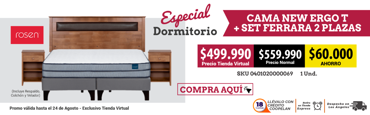 CAMA NEW ERGO T + SET FERRARA
